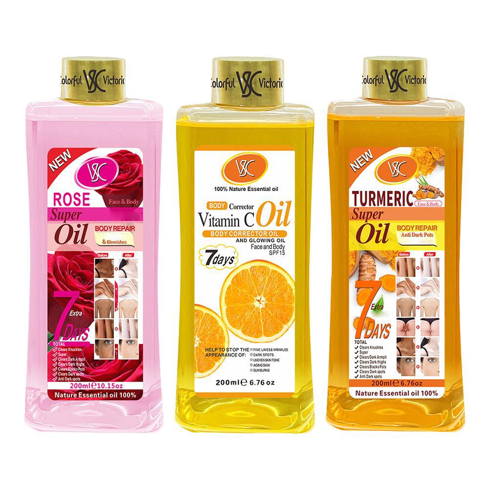 Vitamin C Serum - ボディマッサージオイル ターメリックエッセンシャルオイル/ローズ/ビタミンC 深く栄養を与え、明るく滑らかなボディスキン アロマセラピー
