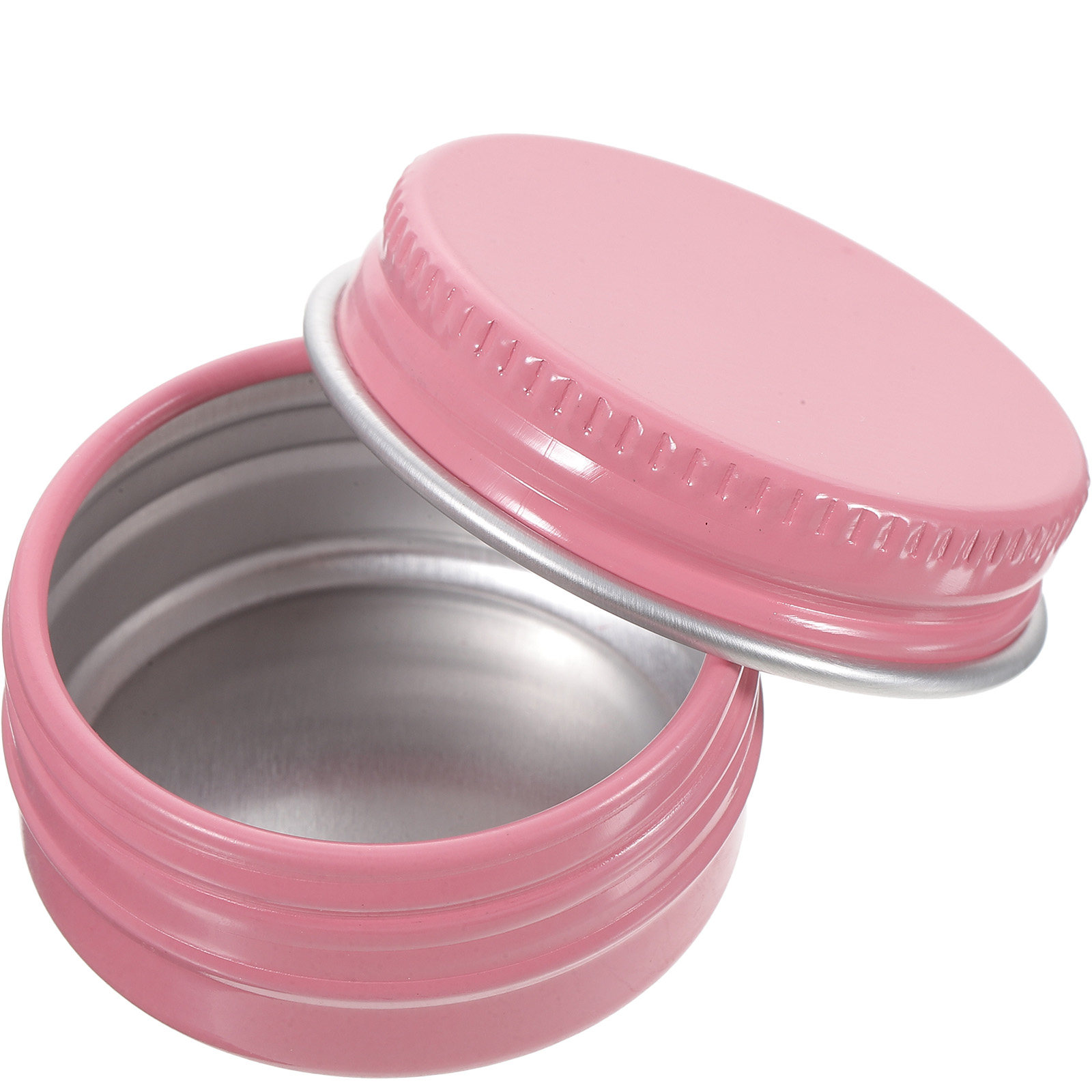 8個入り、小型の円形アルミ製容器。ねじ式の蓋で密閉でき、化粧 - Lip Balm のレビューと価格