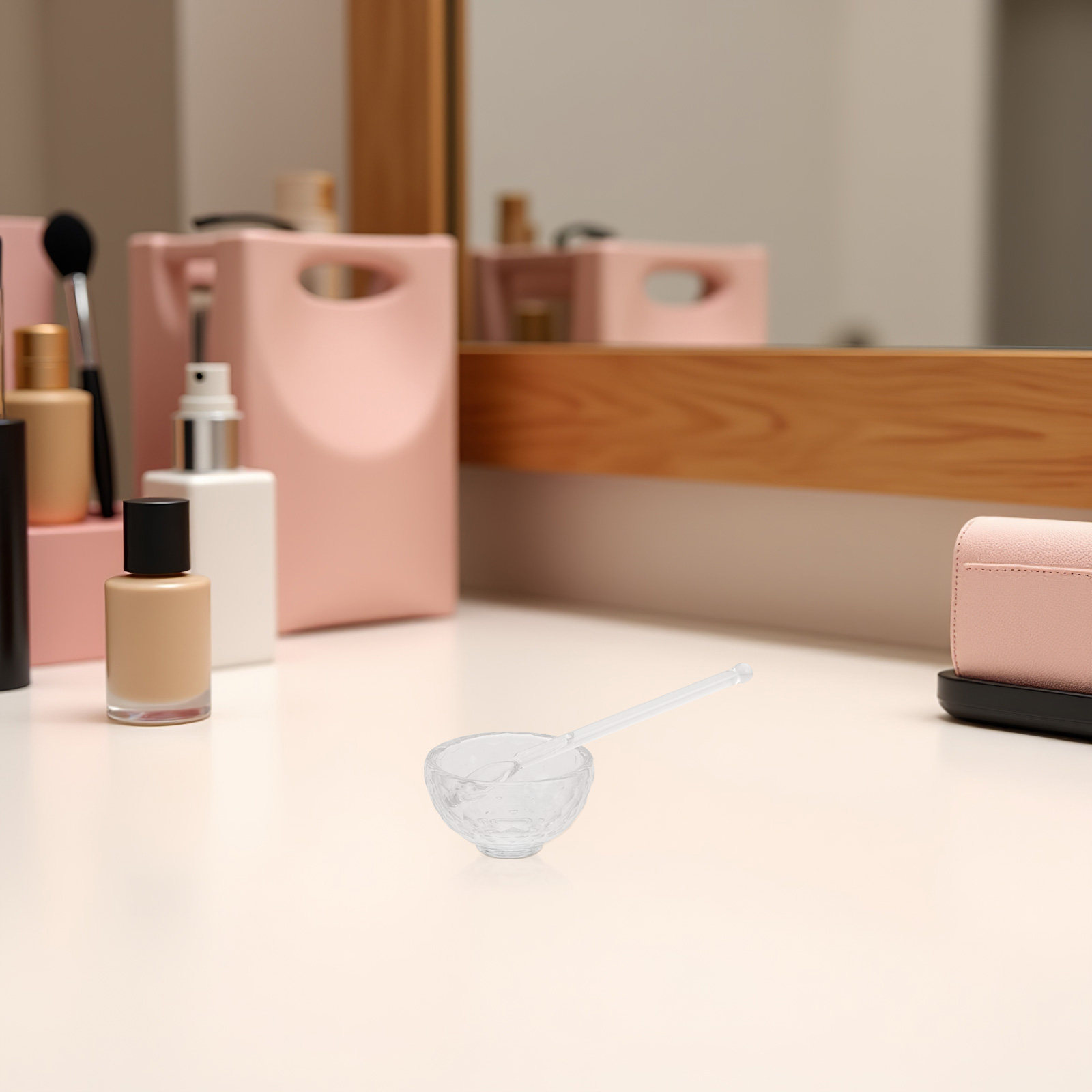 透明なガラス製のフェイスミキシングボウルセット。サロン、スパ - Face Oil のレビューと価格
