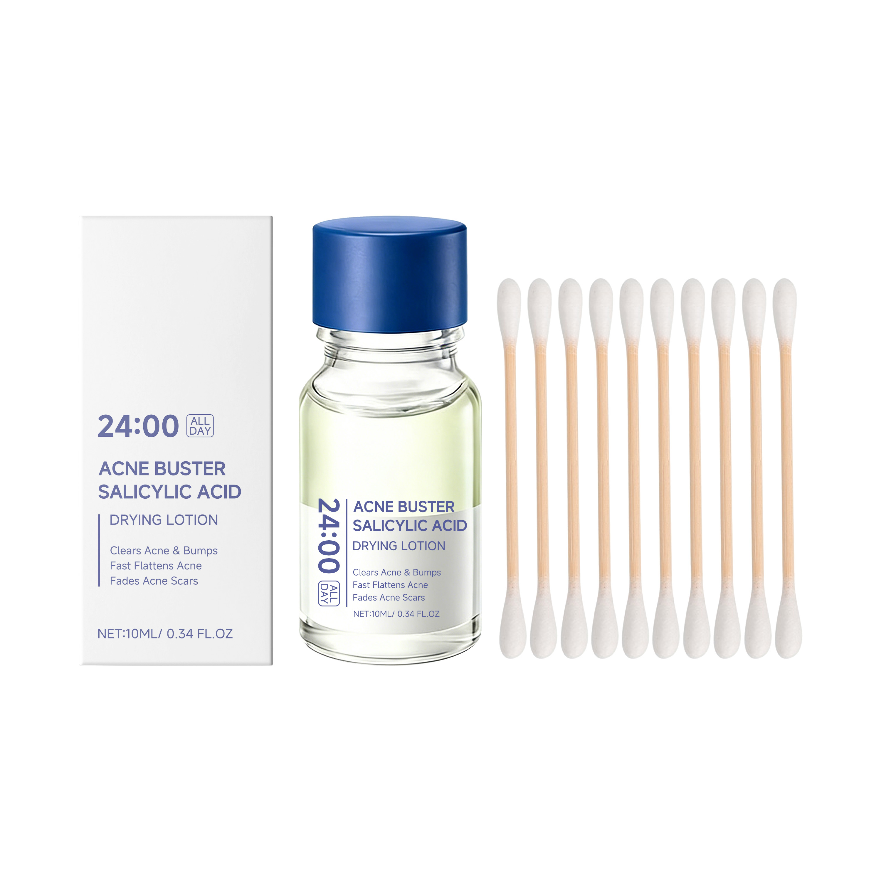 サリチル酸乾燥ローション コットン綿棒付きフェイスセラム – - Face Moisturizer のレビューと価格