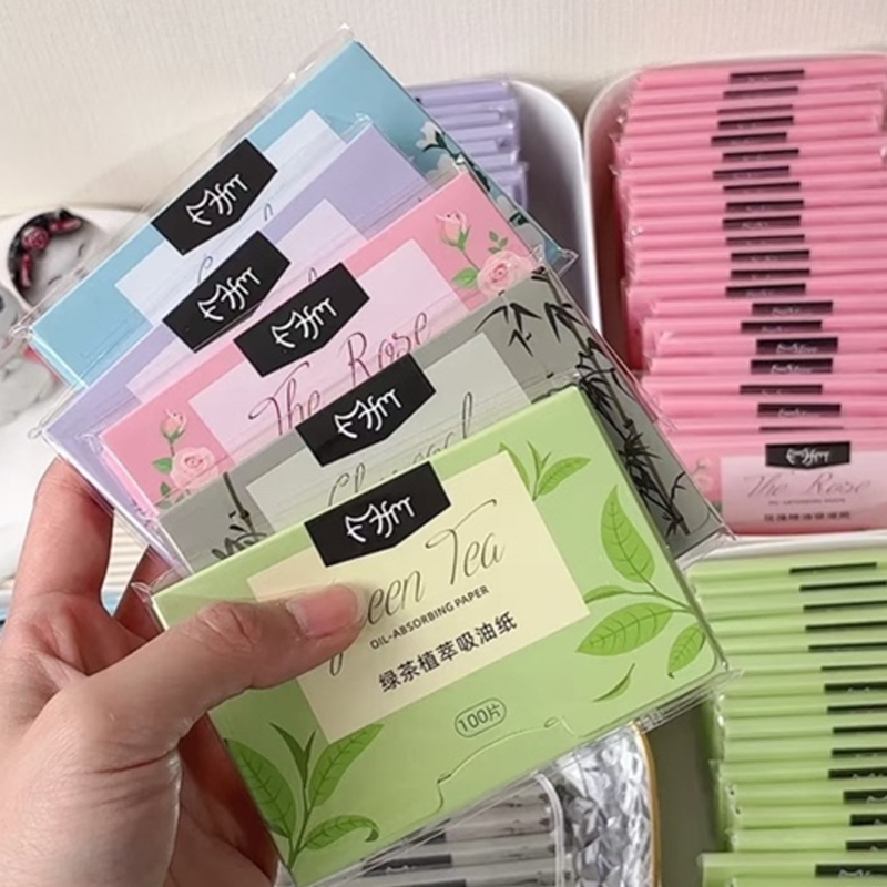 100枚入り/セット ポータブルフェイシャルオイルブロッティ - Face Oil のレビューと価格