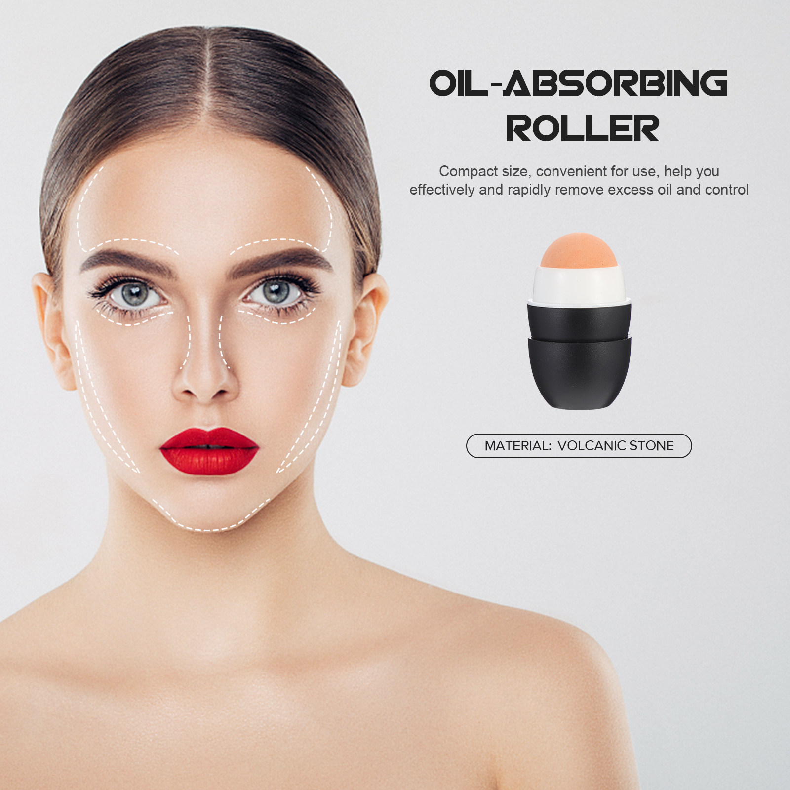 毛穴ローラーボール、スキンケア用、顔用、皮脂吸収、火山石製、 - Face Oil のレビューと価格