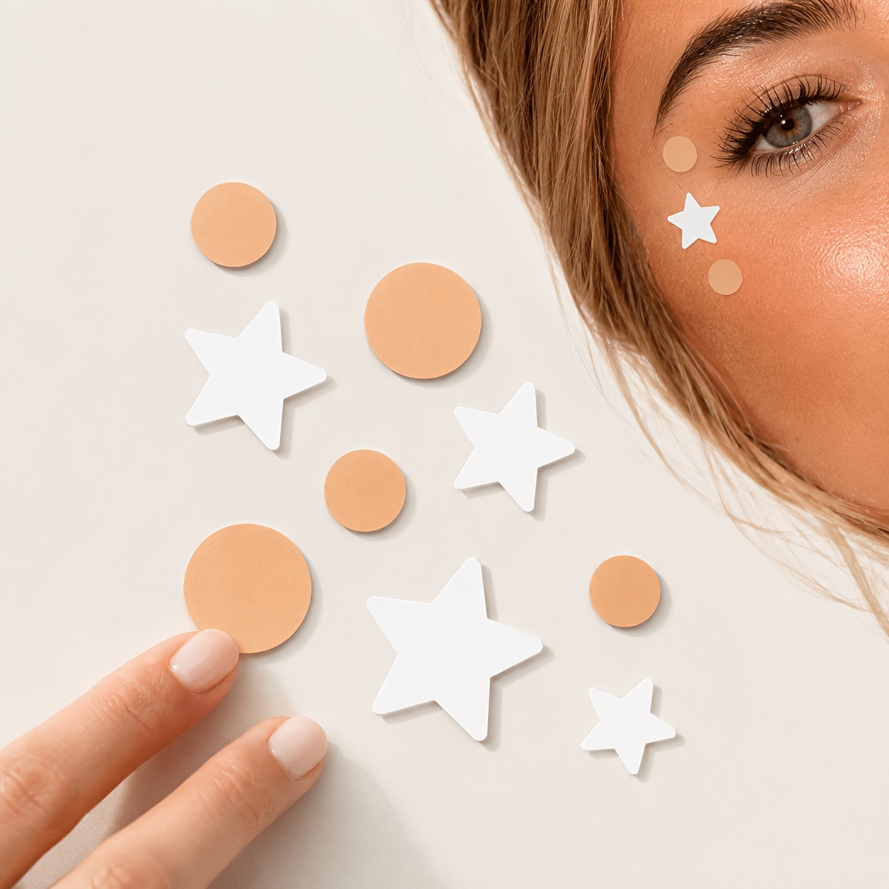 456個入り、カラフルな星型と丸型のニキビパッチ。男性にも女 - Face Moisturizer のレビューと価格