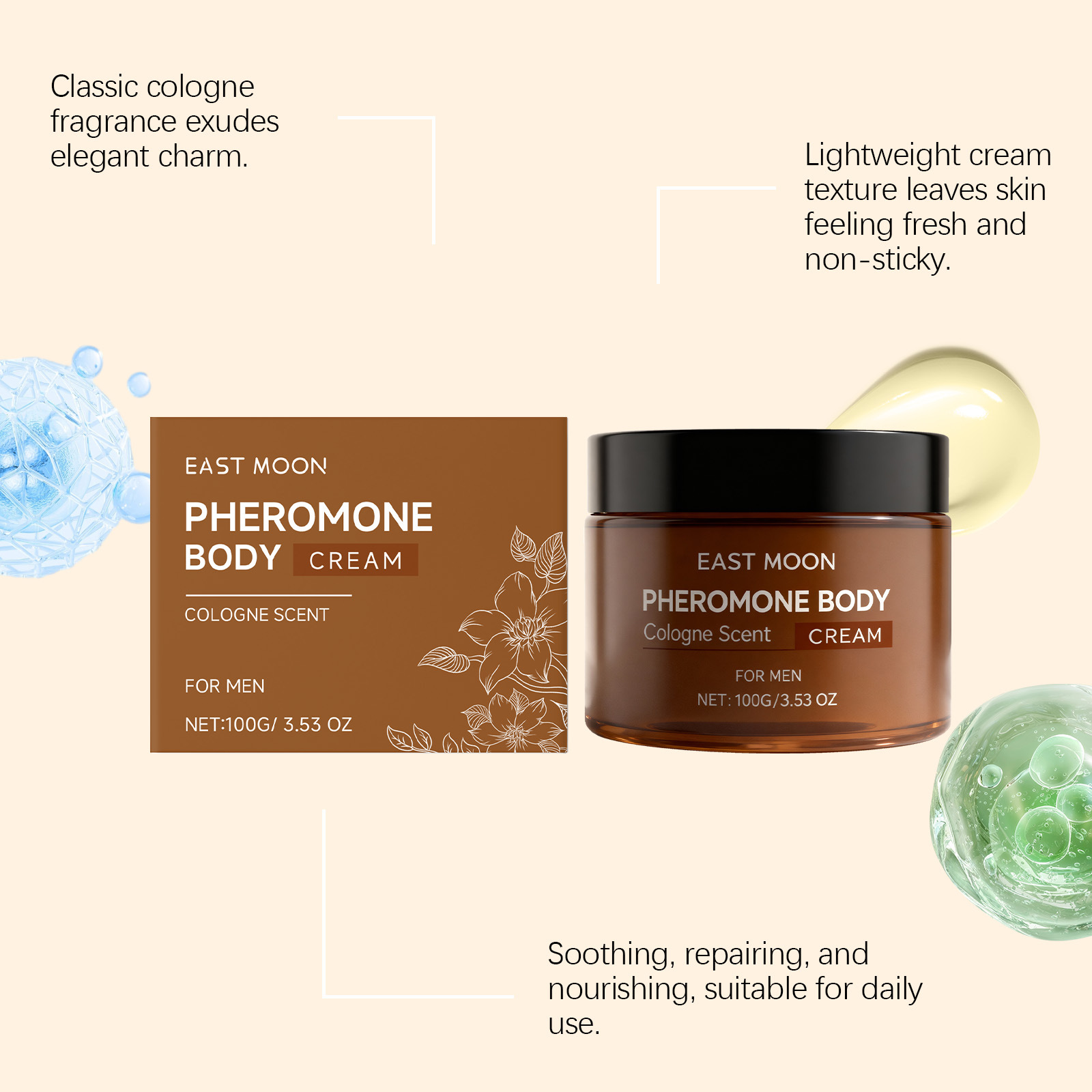 イーストムーンメンフレグランスモイスチャライジングローション - Body Lotion のレビューと価格